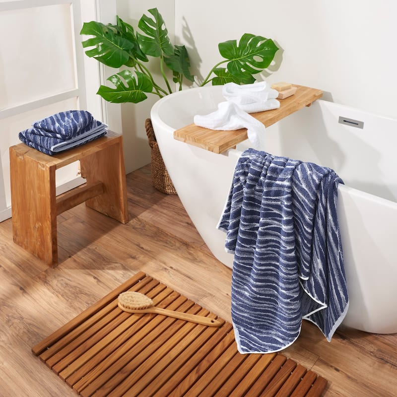Shibori Jacquard Towels