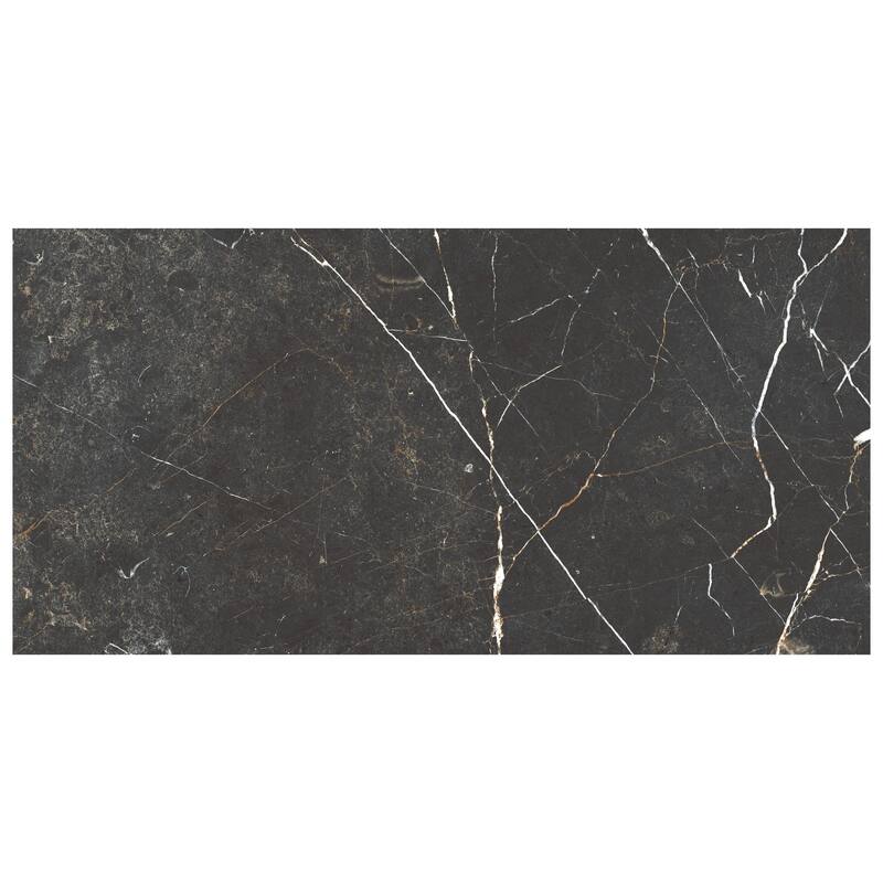 Merola Tile Reve Noir 11-3/4" x 23-1/2" Porcelain Floor and Wall Tile
