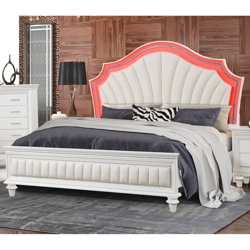 Rosie Bedroom Set with LED lighting