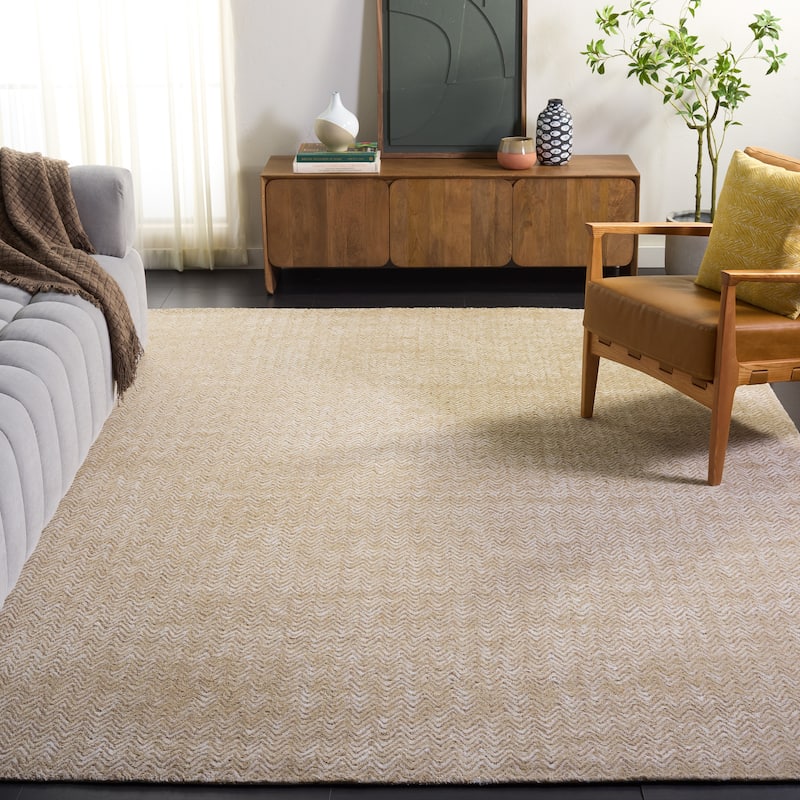 SAFAVIEH Handmade Glamour Ostilia Chevron Viscose Rug