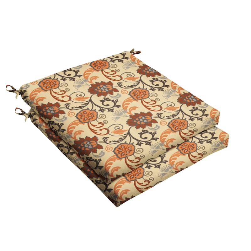 Sorra Home Sunbrella Outdoor Chair Cushion - 20 in W x 20 in D x 2.5 in H - Elegance Marble