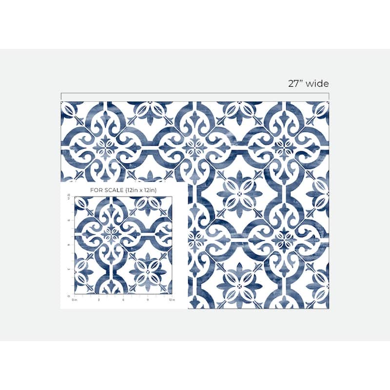Luxe Haven Porto Tile Peel and Stick Wallpaper