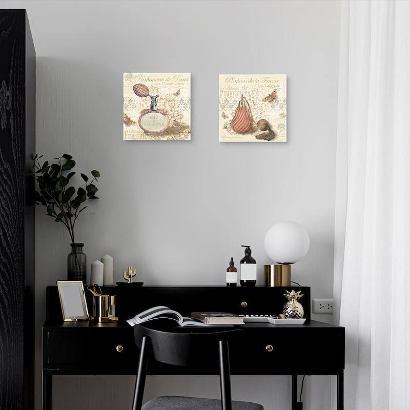Parfumerie de Paris I, Parfumerie de Paris II by Marie Elaine Cusson Canvas Art Prints