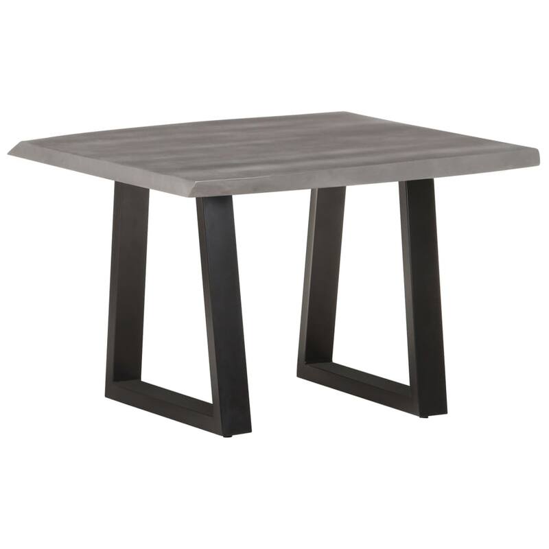 vidaXL Coffee Table with Live Edges 23.6"x23.6"x15.7" Solid Acacia Wood - 23.6" x 23.6" x 15.7"