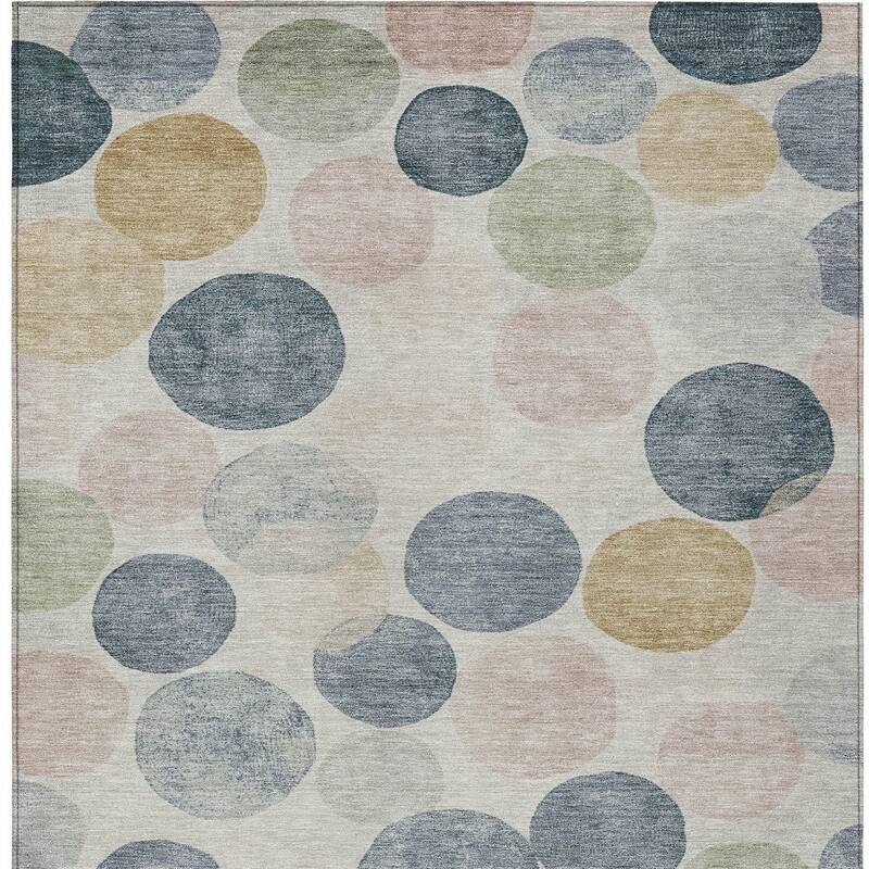 HomeRoots Geometric Transitional Rectangle Outdoor Rug