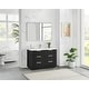 preview thumbnail 51 of 96, Santarem Single Vanity with Pure White Quartz Stone Top without Mirror
