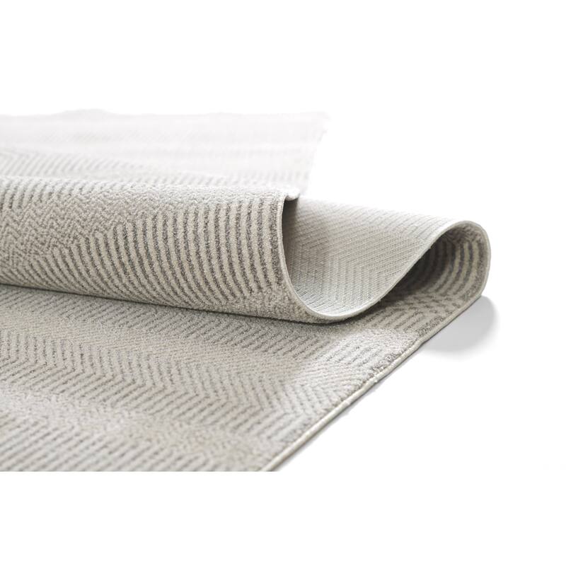 Momeni Samira Traditional Oriental Polyester Light Grey Area Rug