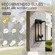 preview thumbnail 13 of 20, 2-pack 1-light/2-light Metal Outdoor Wall Sconce Weather-resistant