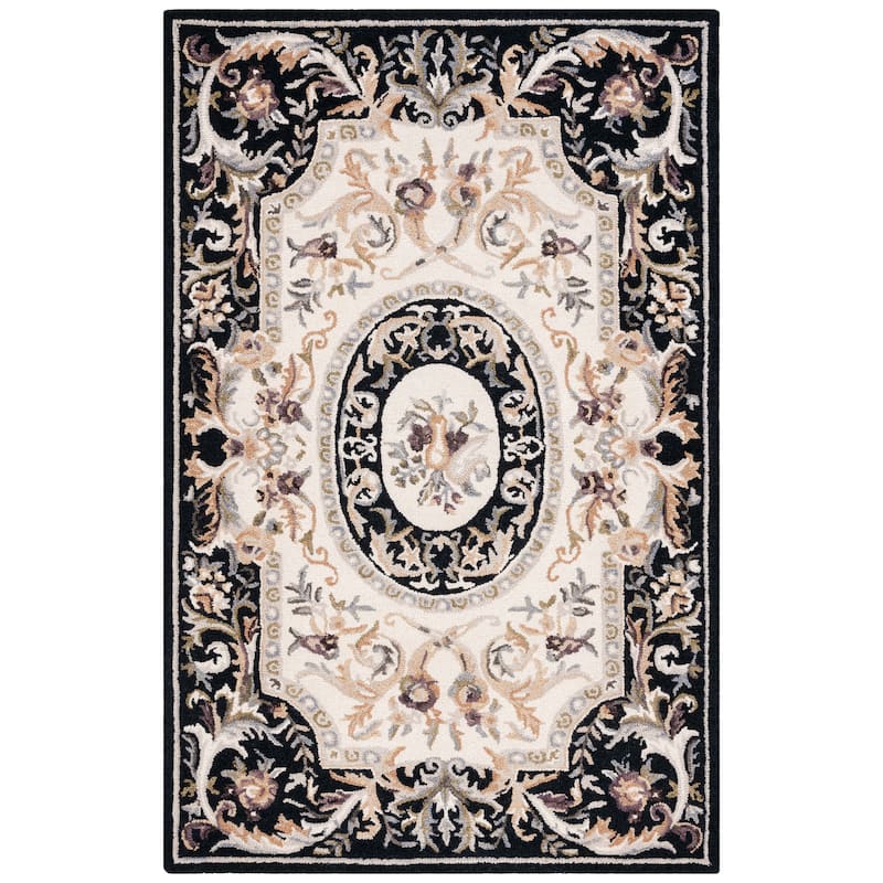 SAFAVIEH Handmade Savonnerie Deep Traditional Wool Rug