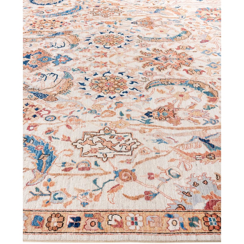 Serapi One-of-a-Kind Hand-Knotted Area Rug - Ivory - 8' 10" x 11' 9"