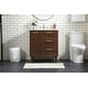 preview thumbnail 14 of 33, Space 24 - 30 Inch Single Bathroom Vanity Walnut - 30 Inches