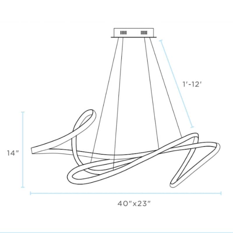 Moscow Integrated LED Dimmable Chandelier with Smart Dimmer Included
