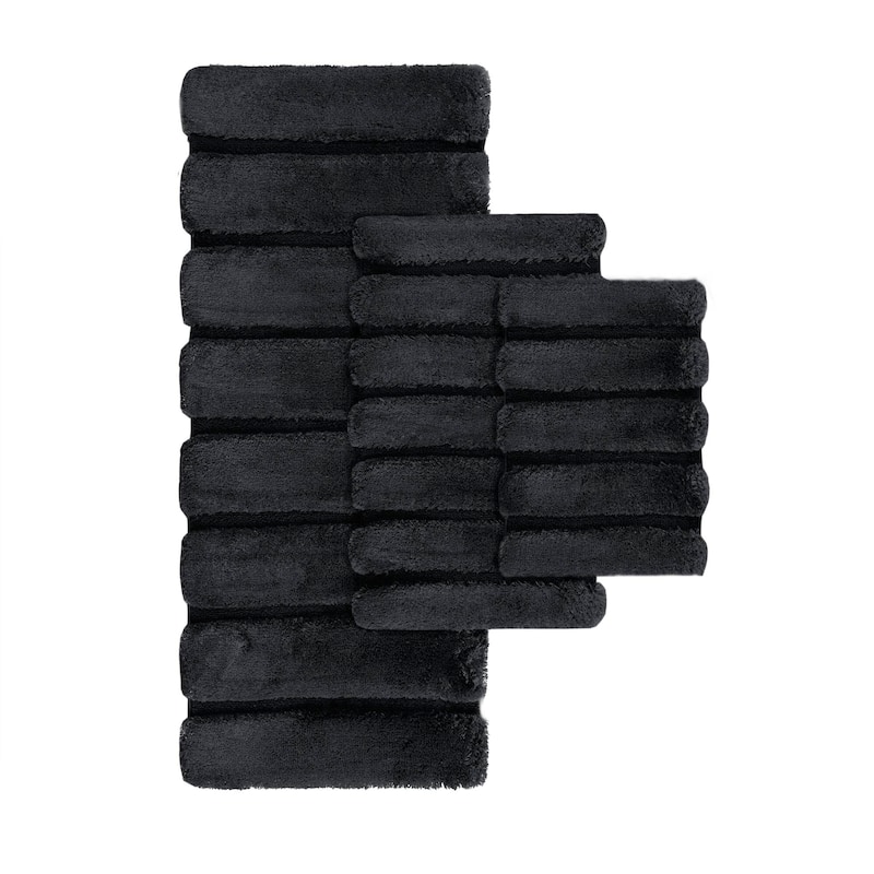 Madison Park Tufted Pearl Channel Solid Bath Rug