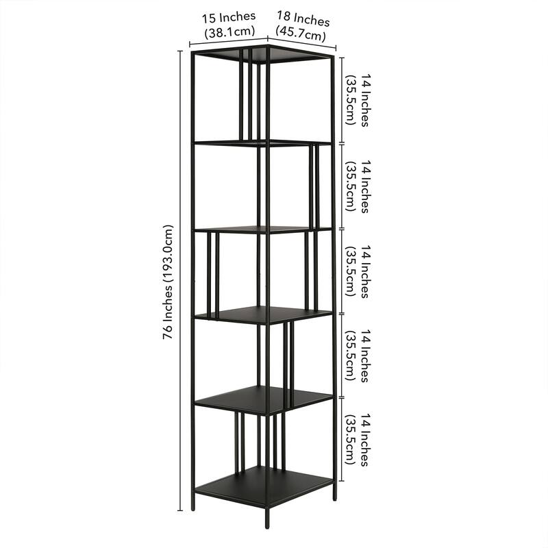 Cortland 18" Wide Bookcase