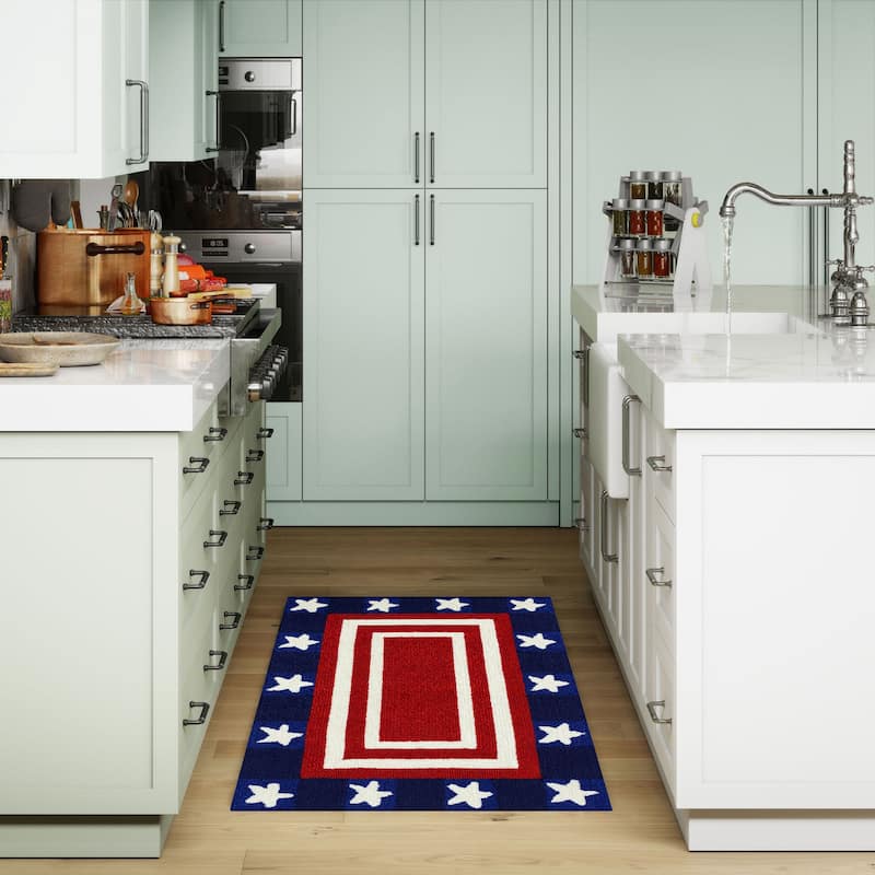 Liora Manne Frontporch Patriotic Pendant Indoor/Outdoor Rug