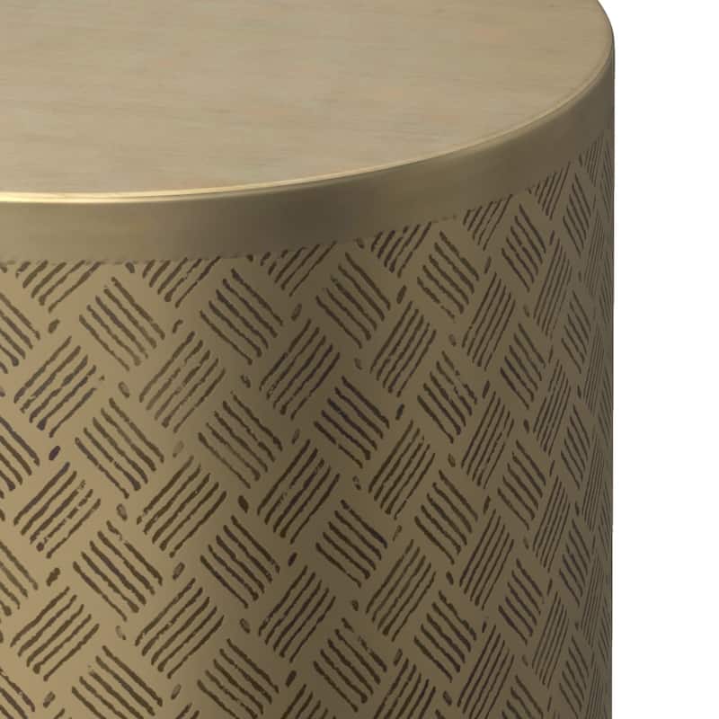 WYNDENHALL Jean 18" Wide Boho Metal Accent Table & Assembled - 8"W x 18"D x 23"H