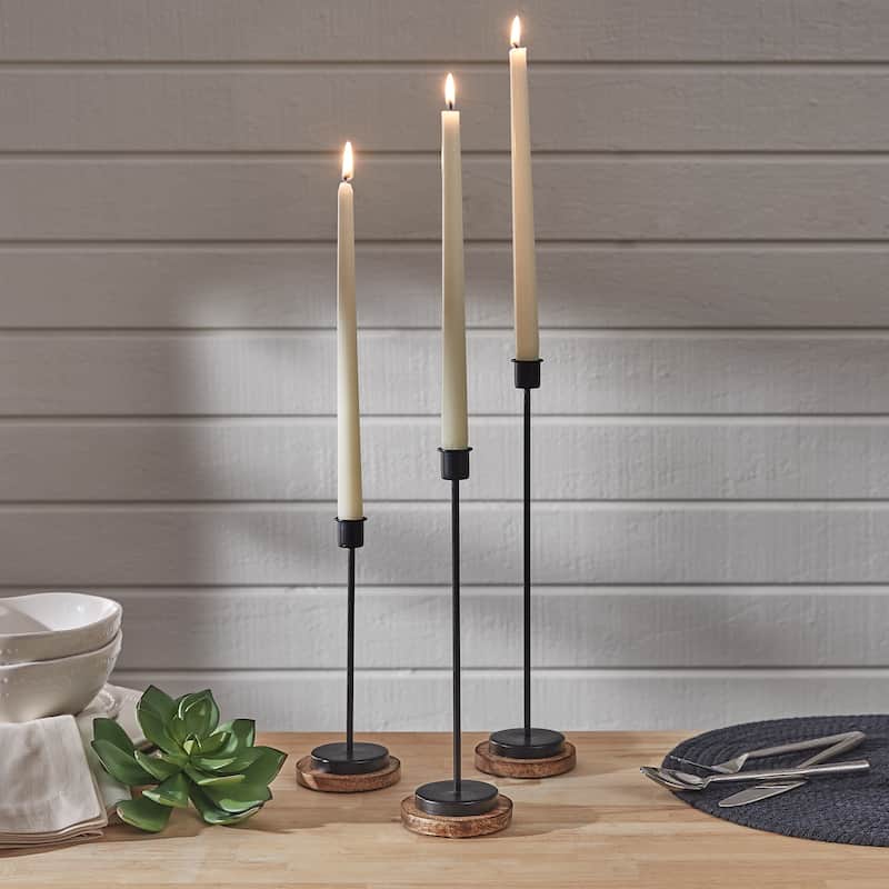 Split P Tall Urban Farmhouse Taper Holder - 3.5 x 3.5 x 14