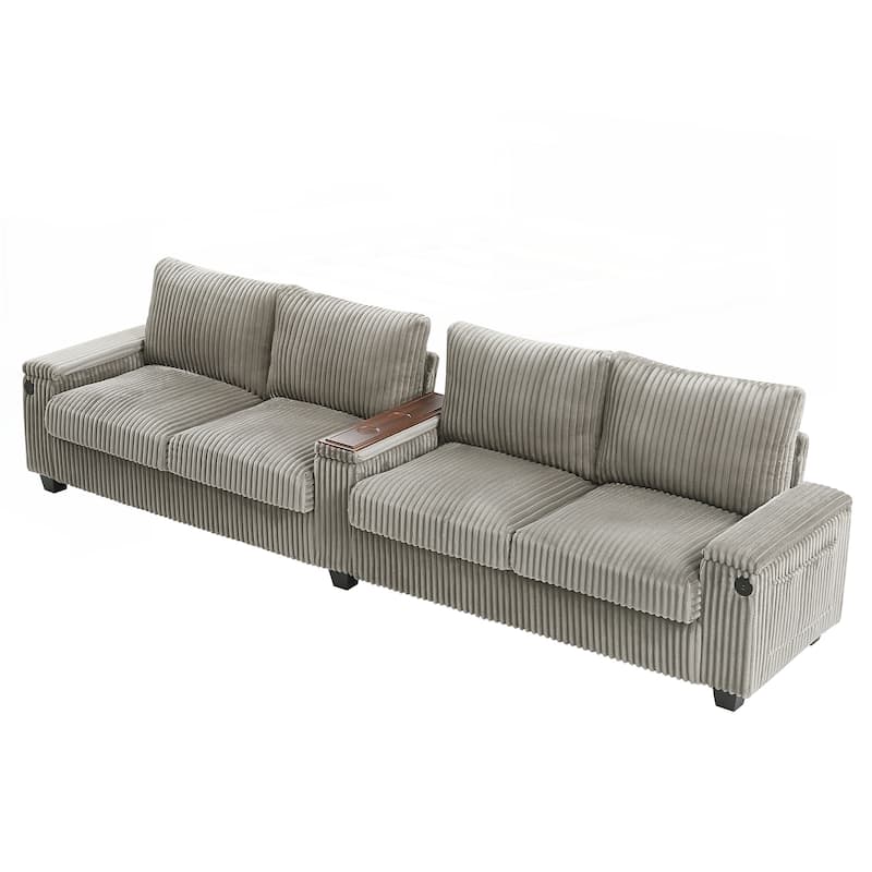 133inch 4-seater Corduroy Sofa Couch