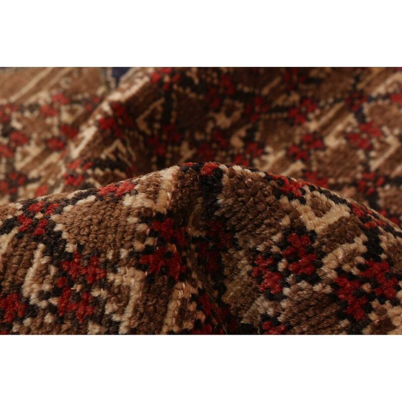 ECARPETGALLERY Hand-knotted Andelz Brown Wool Rug - 3'6 x 8'11