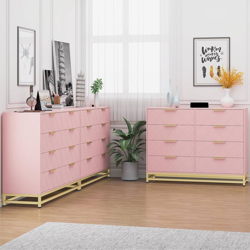 8 Drawer Dresser for Bedroom with Deep Drawers
