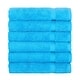 preview thumbnail 34 of 39, Royal Turkish Cotton Hand Towels - Hotel Collection Towel Set of 6 Aqua