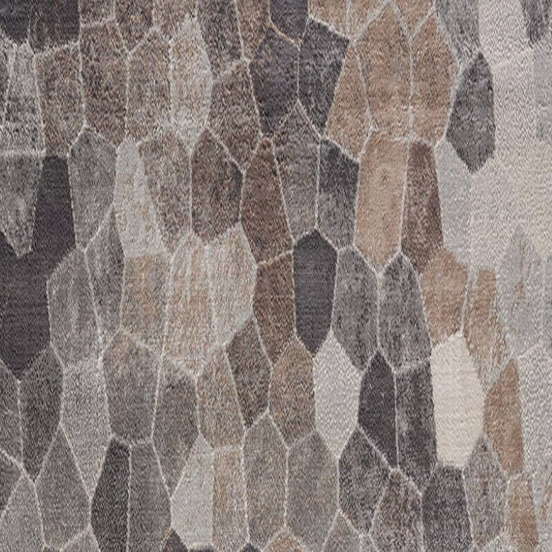 HomeRoots Cobblestone Transitional Square Area Rug