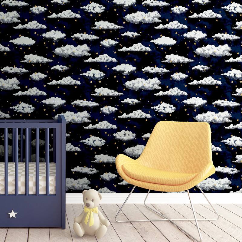 Arthouse Zeno Navy Starry Skies Wallpaper