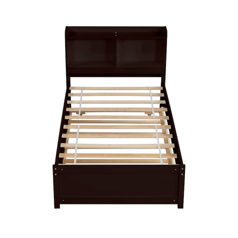 Bed with Trundle,Bookcase