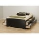 preview thumbnail 3 of 5, Prepac Tall Queen Captain's Platform Storage Bed with 12 Drawers