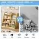 preview thumbnail 6 of 8, Kids Sling Book Rack & Toy Storage Organizer with Shelf,Wood