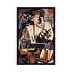 preview thumbnail 4 of 13, iCanvas "Harlequin with a Guitar, 1917 (oil on canvas)" by Juan Gris Framed Ebony - 26x18