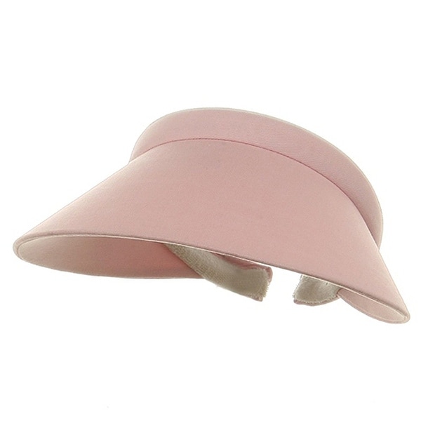 Ladies Clip On Visor, Light Pink