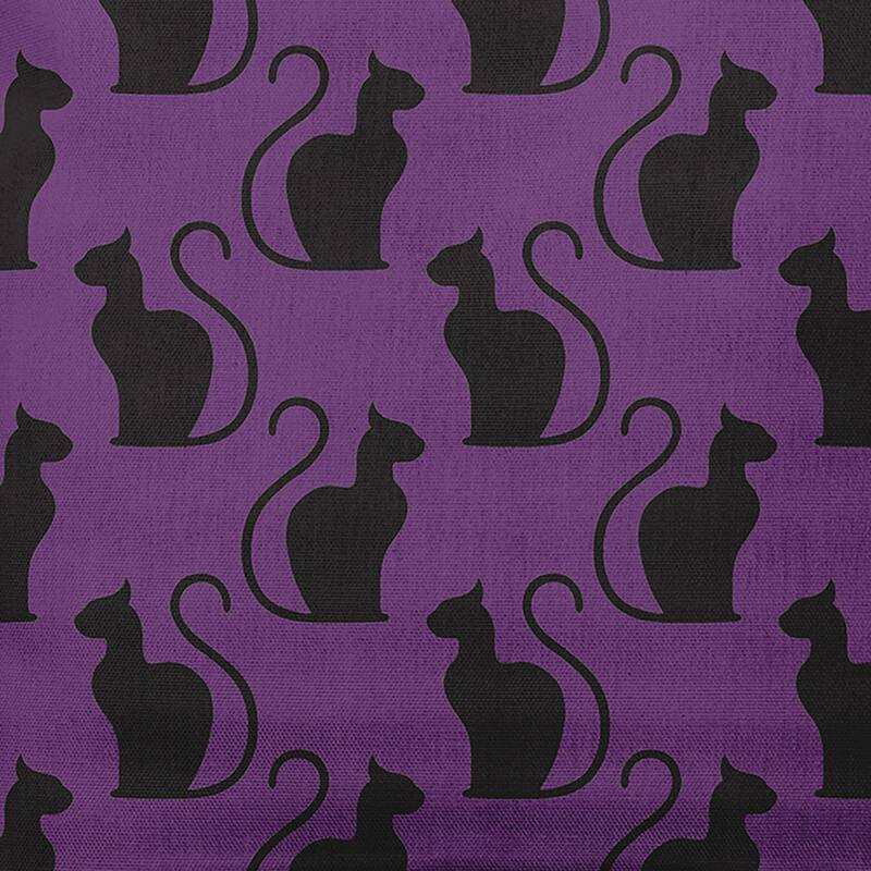 Spooky Cats Decorative Throw Pillow - 20" x 20" - Amethyst