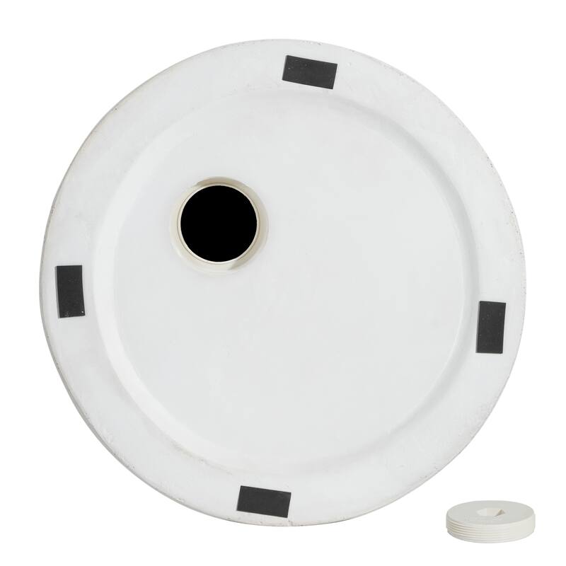 Christopher Knight Home - Adela Modern Outdoor MGO Side Table Umbrella Base with Sand-Filling