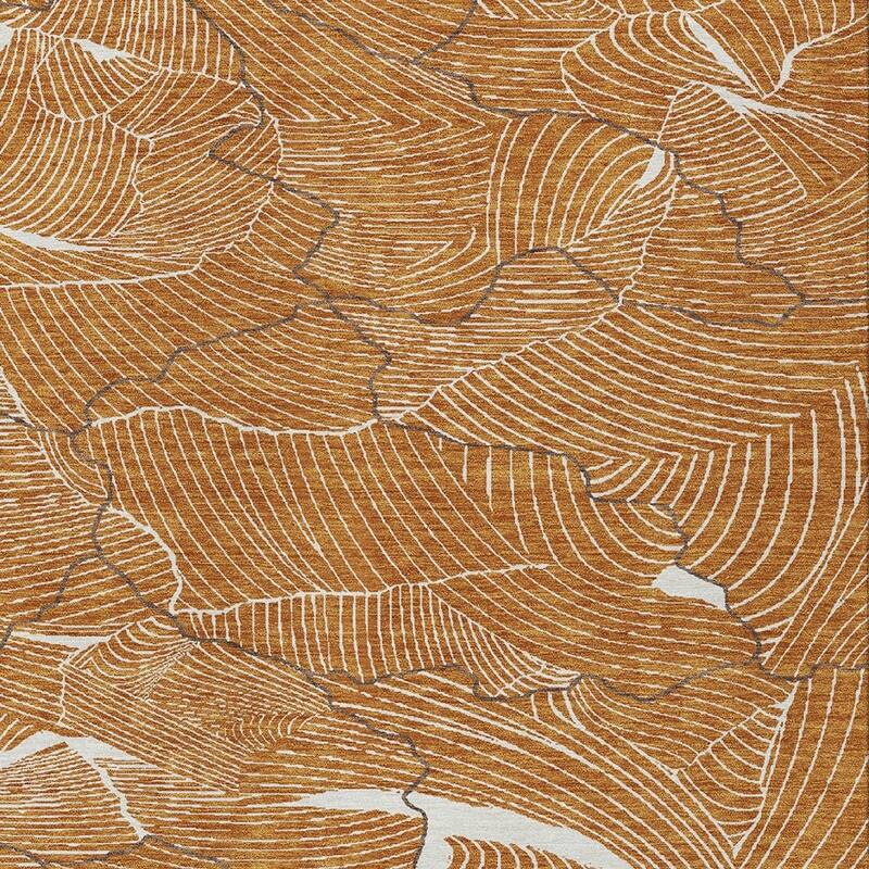 HomeRoots Abstract Transitional Rectangle Outdoor Rug