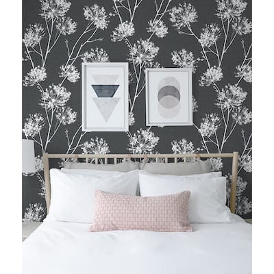 NextWall One O'Clocks Botanical Peel and Stick Removable Wallpaper