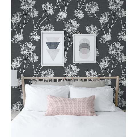 NextWall One O'Clocks Botanical Peel and Stick Removable Wallpaper