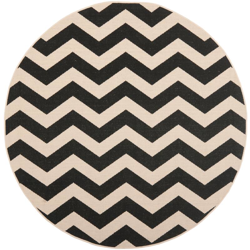 SAFAVIEH Courtyard Merlene Chevron Indoor/ Outdoor Waterproof Patio Backyard Rug