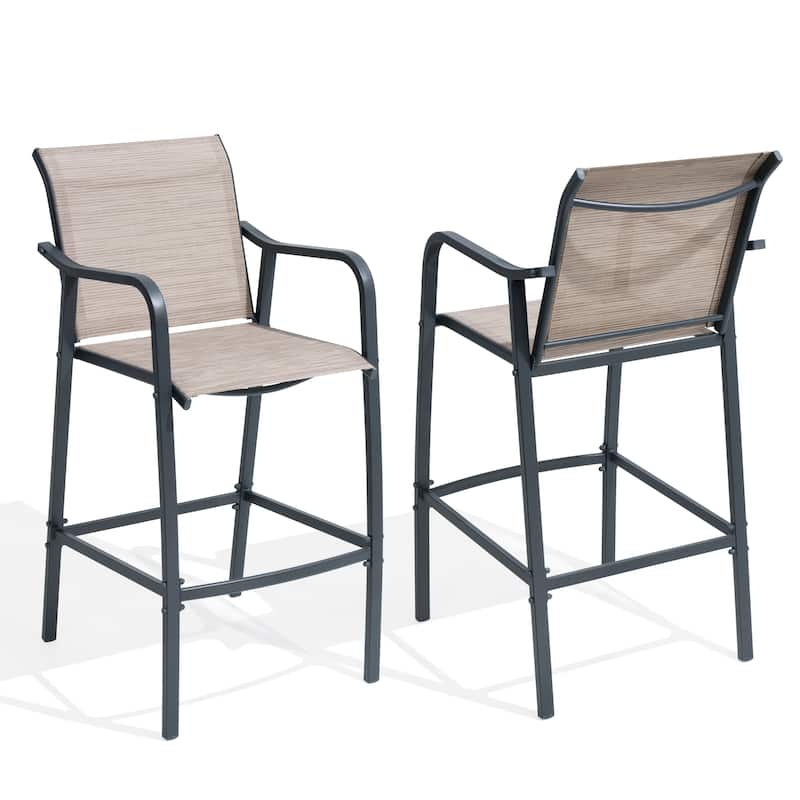 Lightweight Bar Height Barstools Outdoor Bar Stools Patio Bar Chairs - 21.3" W x 22.5" D x 44" H