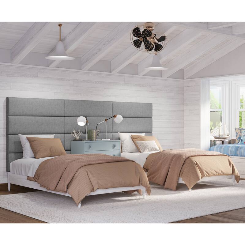 Jaxx Panelist Modern Padded Headboard - Set of 4 Wall Mounted Panels