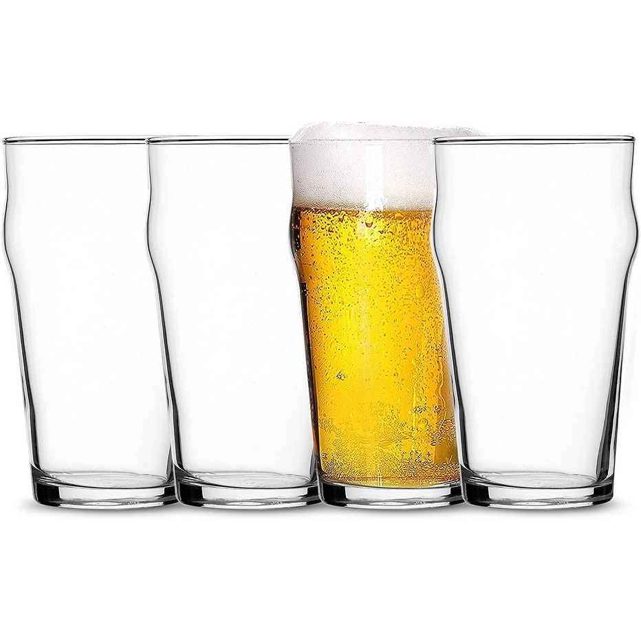 Aegir Tritan Unbreakable IPA Beer Glasses, Set of 2,  18-Ounces, Clear: Beer Glasses