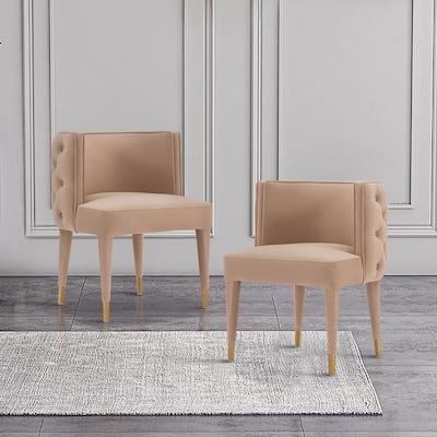 Manhattan Comfort Modern Maya Tufted Velvet Dining Chair