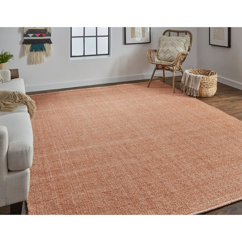 Siona Space Dyed In/Outdoor Flatweave, Dusty Blue, Area Rug
