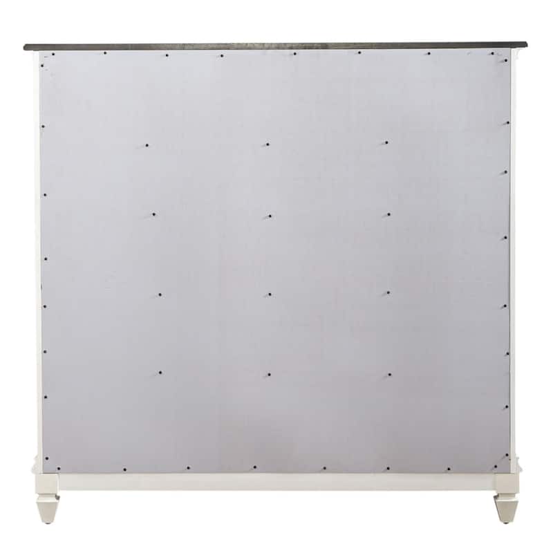 Allyson Park Wirebrushed White Charcoal 11 Drawer Chesser