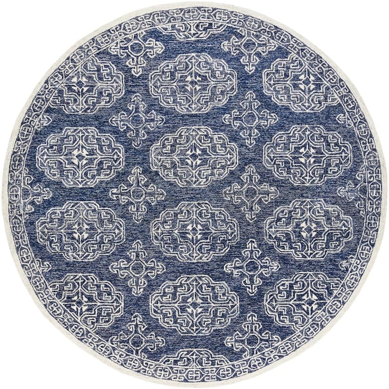 Livabliss Granada Handmade Medallion Wool Area Rug