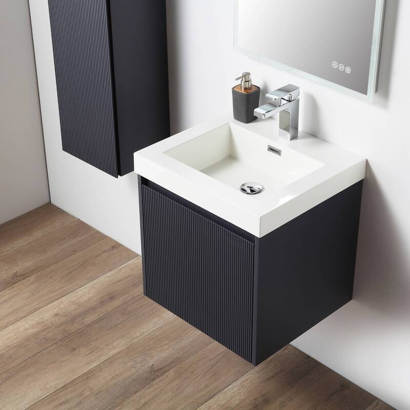 Floating Bathroom Vanity with Sink, Wall Mounted Vanity