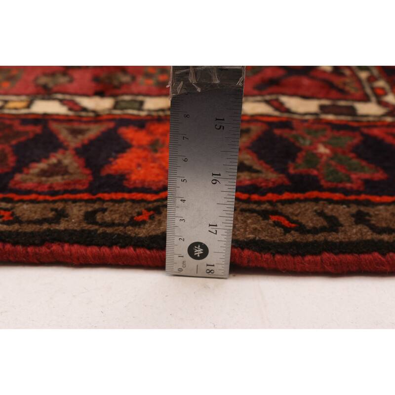 ECARPETGALLERY Hand-knotted Andelz Red Wool Rug - 4'3 x 6'3