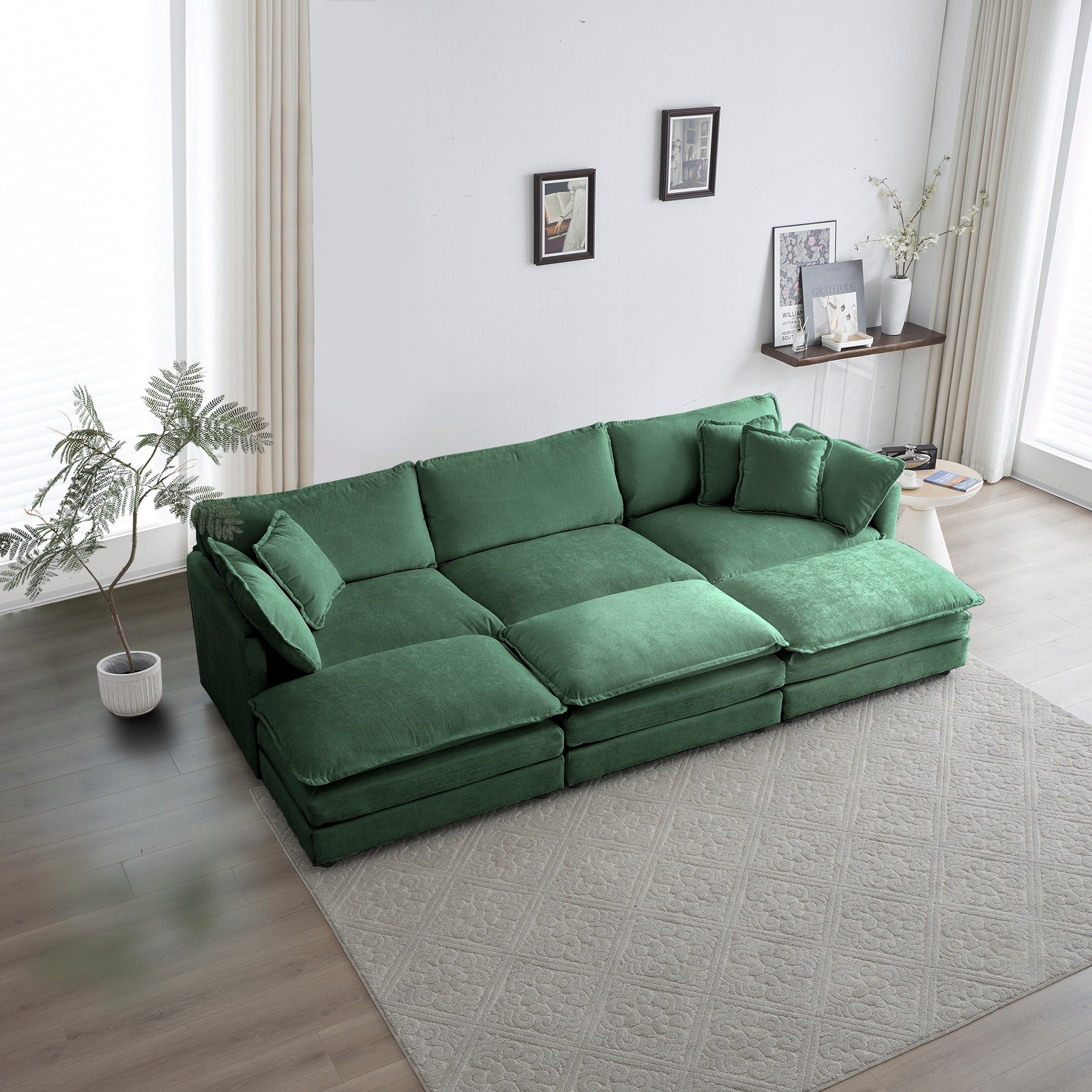 Deep seat sleeper sectional store