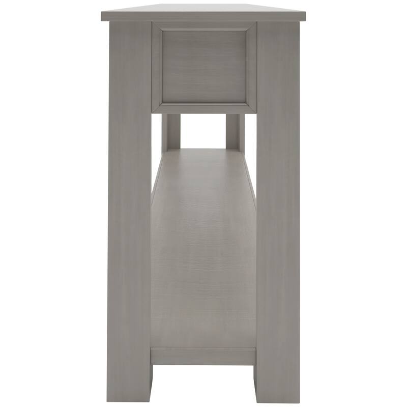 Console Table/Sofa Table with Storage Drawers,Bottom Shelf for Entryway Hallway