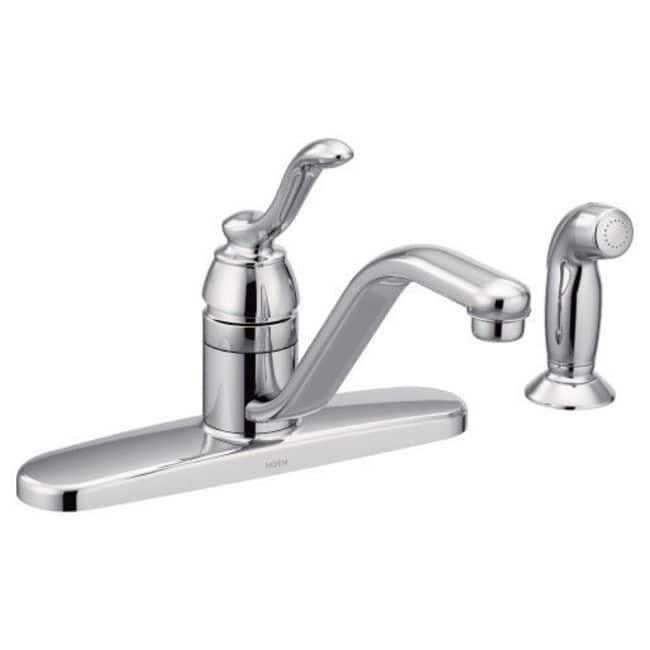 Moen 1.5 GPM Standard Kitchen Faucet - Includes Side Spray - Chrome